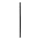 Fortress Building Products Athens 6-ft H x 2-in W Gloss Black Aluminum Spaced Picket Pressed-point Privacy Gate Fence Post