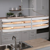 Progress Lighting Gulliver 4-Light White Coastal Chandelier