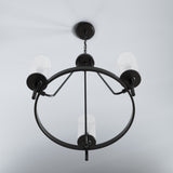 Progress Lighting Strahan 3-Light Black Transitional Chandelier, 25.75-in W x 23.87-in H