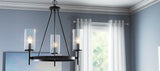 Progress Lighting Strahan 3-Light Black Transitional Chandelier, 25.75-in W x 23.87-in H