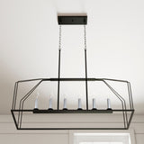 Progress Lighting Frisco 6-Light Nickel Transitional Chandelier
