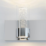 Essence 15.9 in. Chrome LED Vanity Light Bar with Bubble Glass