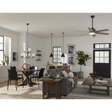 Progress Lighting Kellwyn 9-Light Matte Black Traditional Chandelier