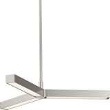 Progress Lighting Planck Led 3-Light Brushed Nickel Modern/ContemporaryLED Chandelier