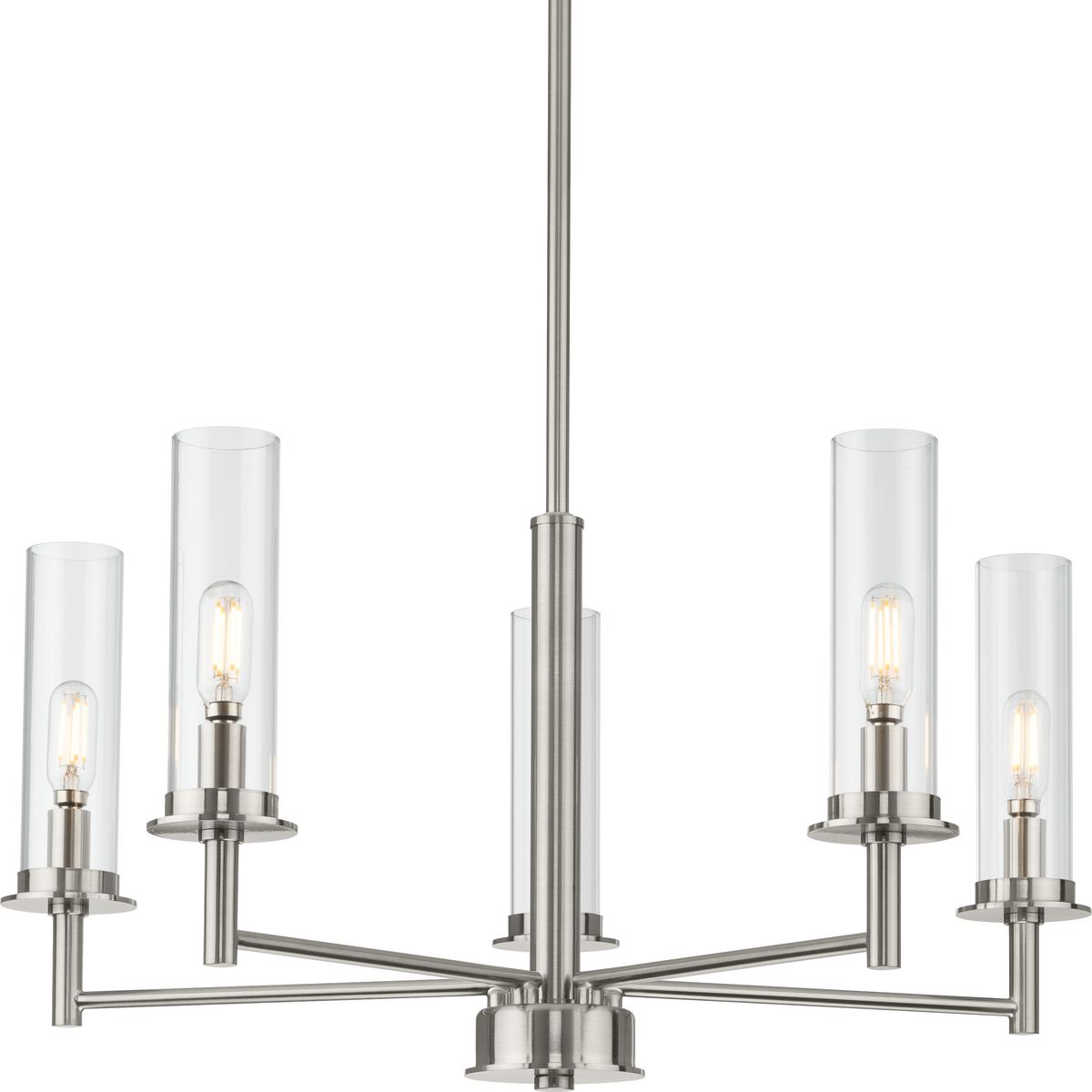 Progress Lighting Kellwyn 5-Light Brushed Nickel Traditional Chandelier