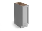 Valleywood Cabinetry Proper Gray 12-in W x 34.5-in H x 24-in D Proper Gray Birch 1-Drawer Base Ready To Assemble Plywood Cabinet (Flat Panel Shaker Style)