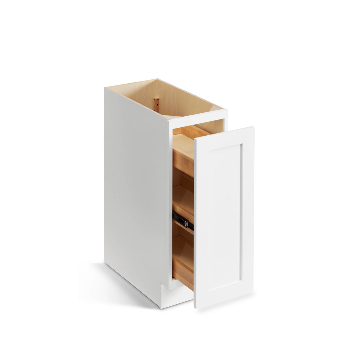 Valleywood Cabinetry Pure White 9-in W x 34.5-in H x 24-in D Pure White Birch 1-Drawer Base Ready To Assemble Plywood Cabinet (Flat Panel Shaker Style)