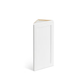Valleywood Cabinetry Pure White 12-in W x 42-in H x 12-in D Pure White Birch Diagonal Corner Wall Ready To Assemble Plywood Cabinet (Flat Panel Shaker Style)