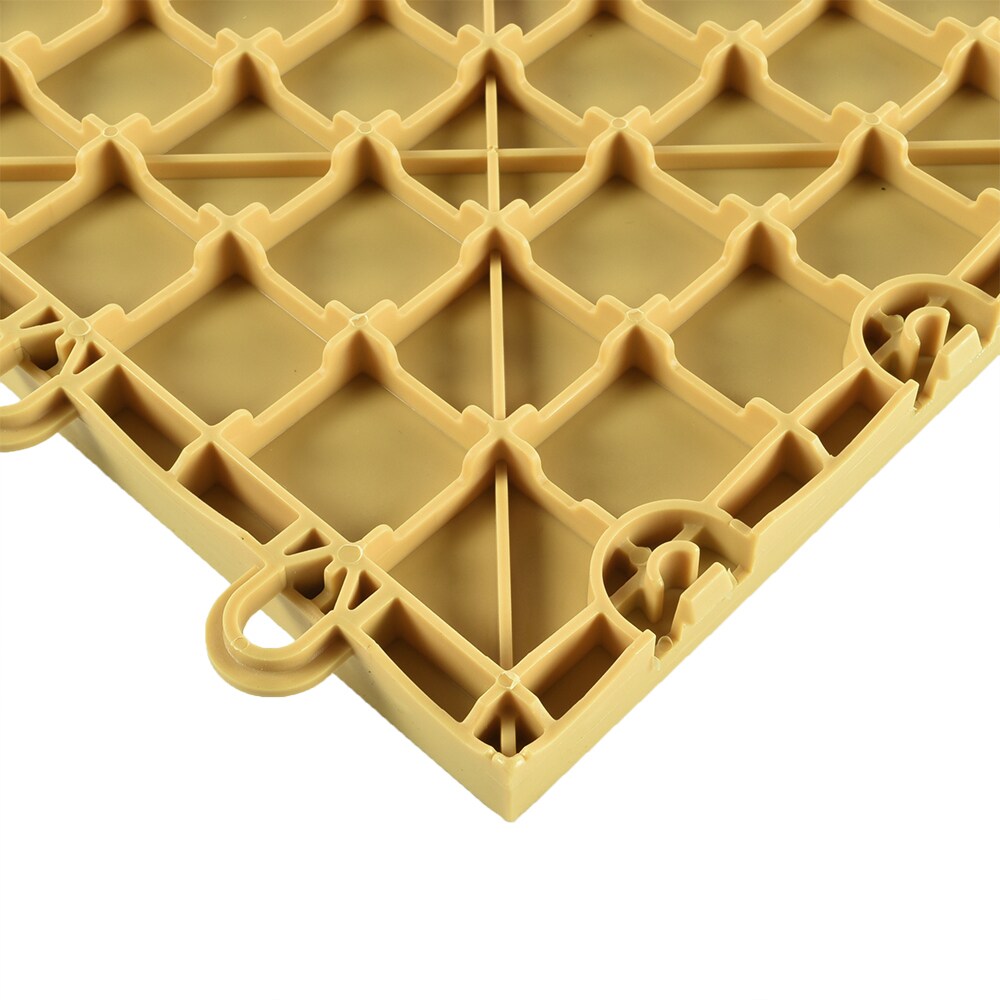 Greatmats 12-in W x 12-in L x 0.625-in T Interlocking Polypropylene Plastic Gym Floor Tile (20-sq ft) (20-Pack)