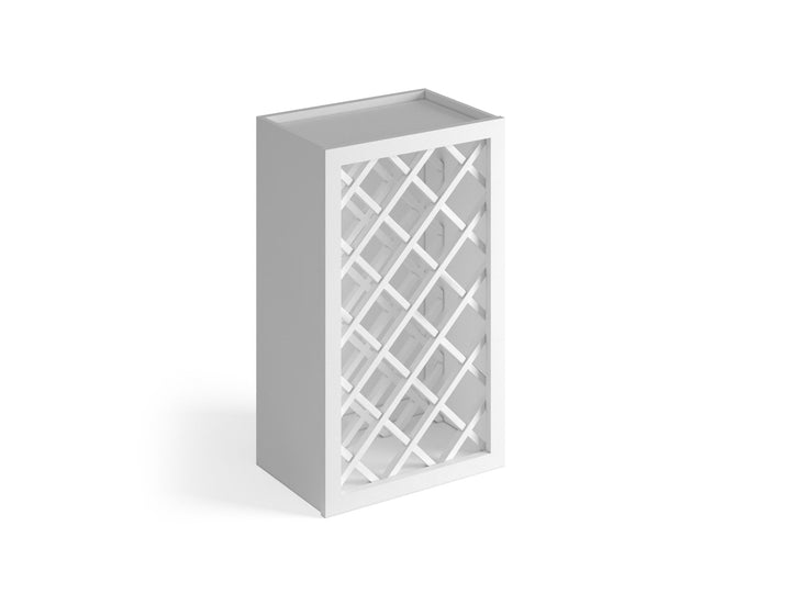 Valleywood Cabinetry Pure White 15-in W x 42-in H x 12-in D Pure White Birch Open Cube Organizer Wall Ready To Assemble Plywood Cabinet (Flat Panel Style)