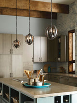 Progress Lighting Equinox Antique Bronze Transitional Globe Pendant Light, 10.125-in W x 11.75-in H