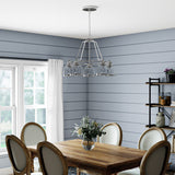 Progress Lighting Judson 5-Light Polished Nickel Farmhouse Chandelier
