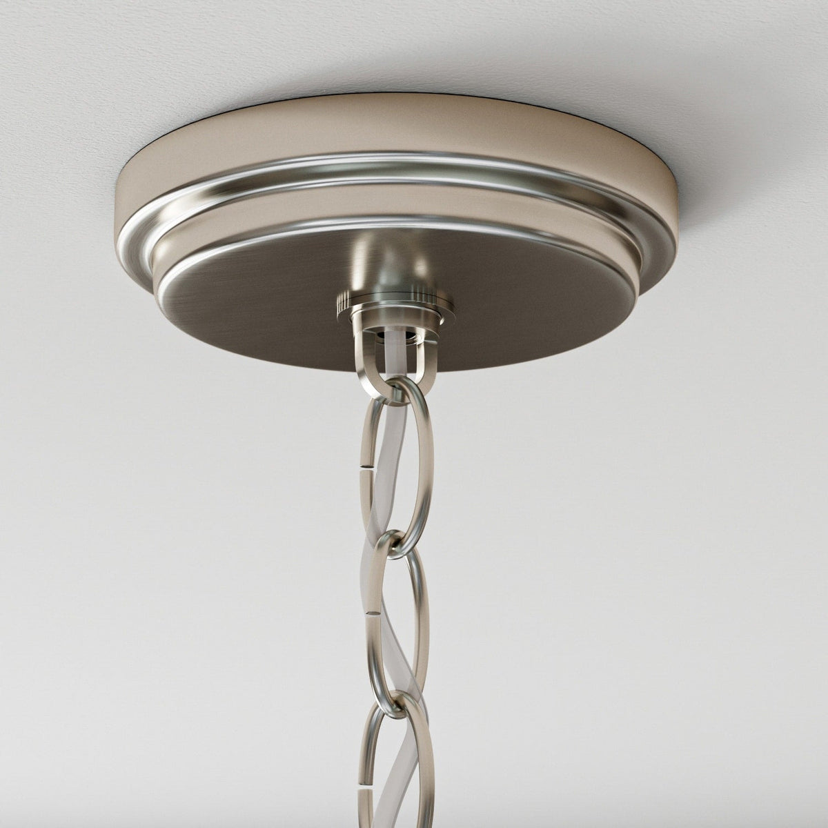 Progress Lighting Strahan 3-Light Brushed Nickel Transitional Chandelier