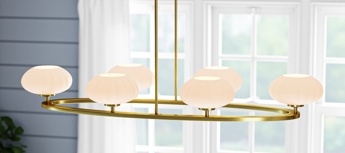 Kichler Pim 6-Light Gold Modern/Contemporary Chandelier