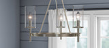 Progress Lighting Strahan 3-Light Brushed Nickel Transitional Chandelier