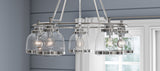 Progress Lighting Judson 5-Light Polished Nickel Farmhouse Chandelier