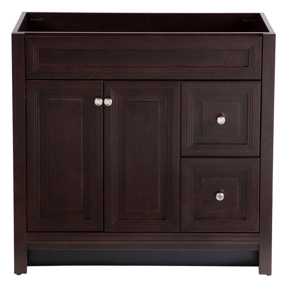 Brinkhill 36 in. W x 34 in. H x 22 in. D Bath Vanity Cabinet Only in Flagstone - Super Arbor