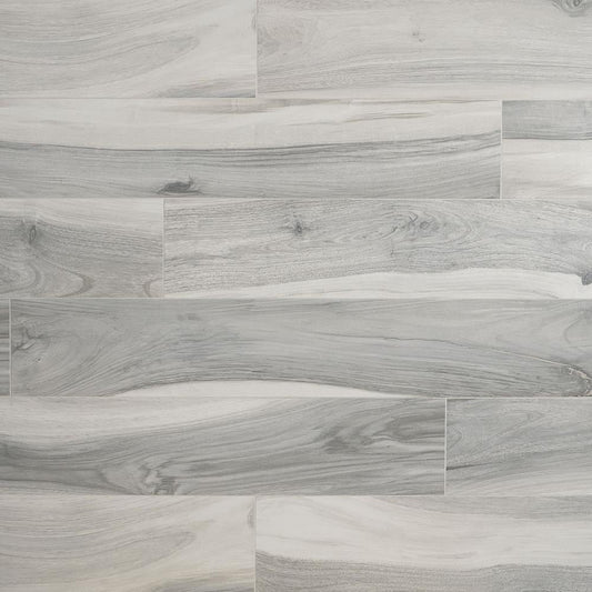 Artmore Tile Peruvian Gray 8-in x 48-in Matte Porcelain Wood look Floor and Wall Tile product image