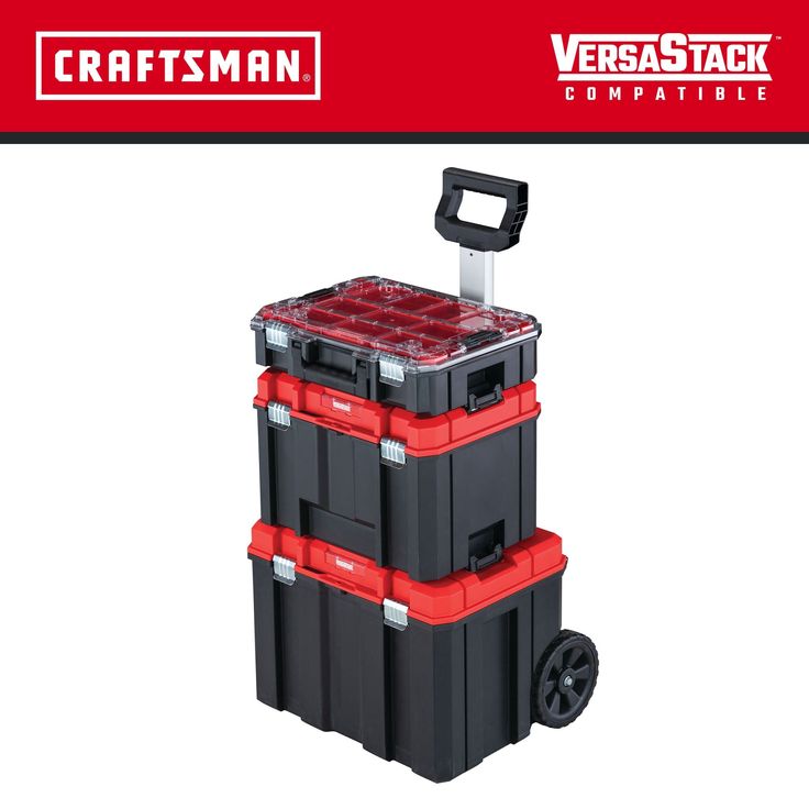 CRAFTSMAN 17.126-in W x 30.9-in H Black Metal Wheels Lockable Tool Box