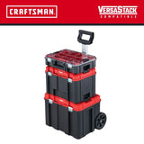 CRAFTSMAN 17.126-in W x 30.9-in H Black Metal Wheels Lockable Tool Box