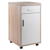 Winsome Wood Kenner Reclaimed Wood and White 1-Shelf Office Cabinet