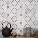 Apollo Tile (Sample) Grey 4-in x 4-in Polished Marble Honeycomb Wood Look Floor and Wall Tile