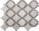 Apollo Tile (Sample) Grey 4-in x 4-in Polished Marble Honeycomb Wood Look Floor and Wall Tile