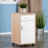 Winsome Wood Kenner Reclaimed Wood and White 1-Shelf Office Cabinet