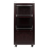 Winsome Wood Brown Composite Base with Composite Wood Top Rolling Kitchen Cart (16.77-in x 34.25-in x 34.37-in)