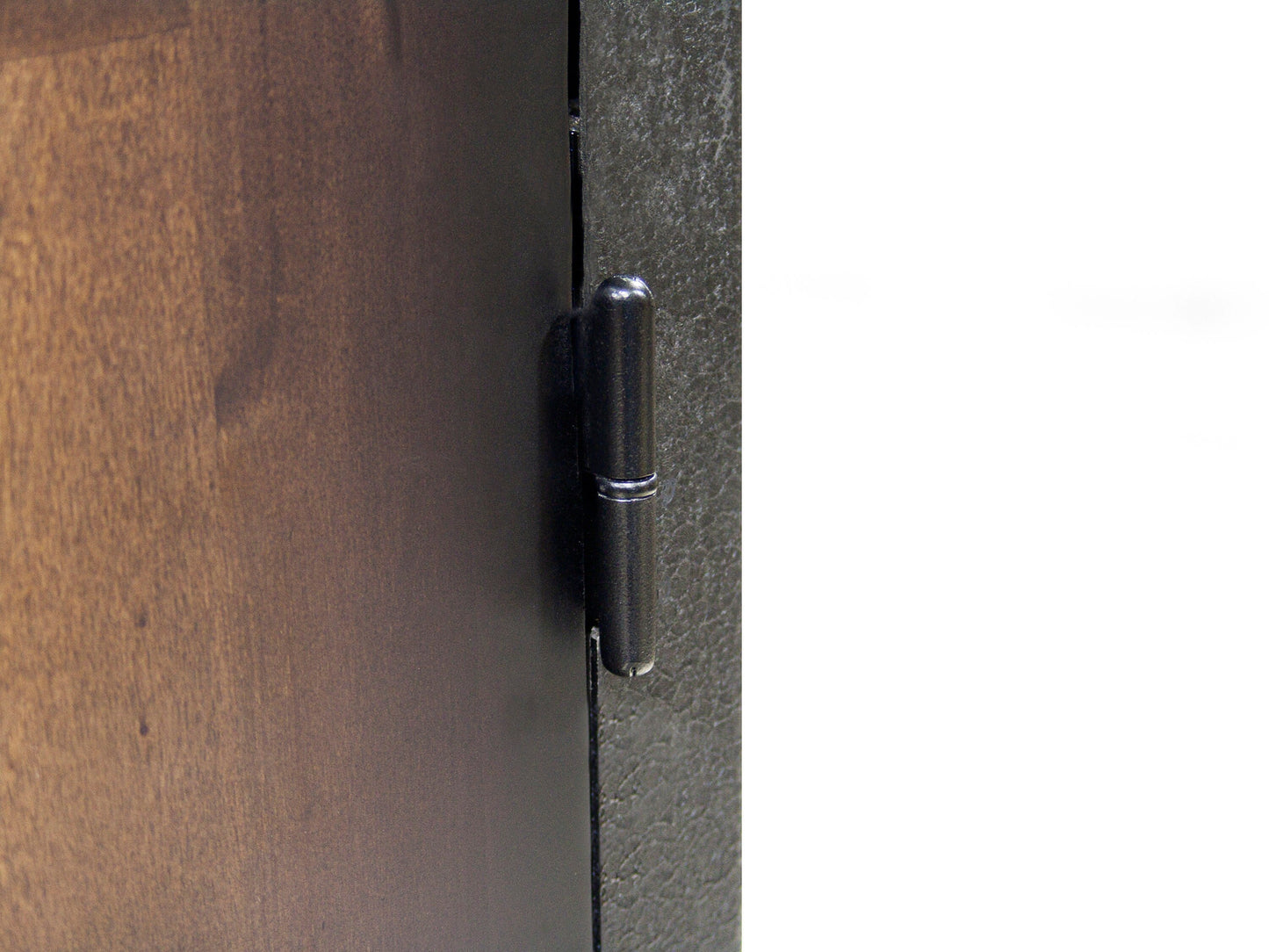 DuraMax Building Products Industrial Style Gray Wood Cabinet- 36-in x 19-in x 72-in- 2 x Doors, 3 x Shelves- Acacia Wood, Powder Coated Steel Frame- Rust Resistant