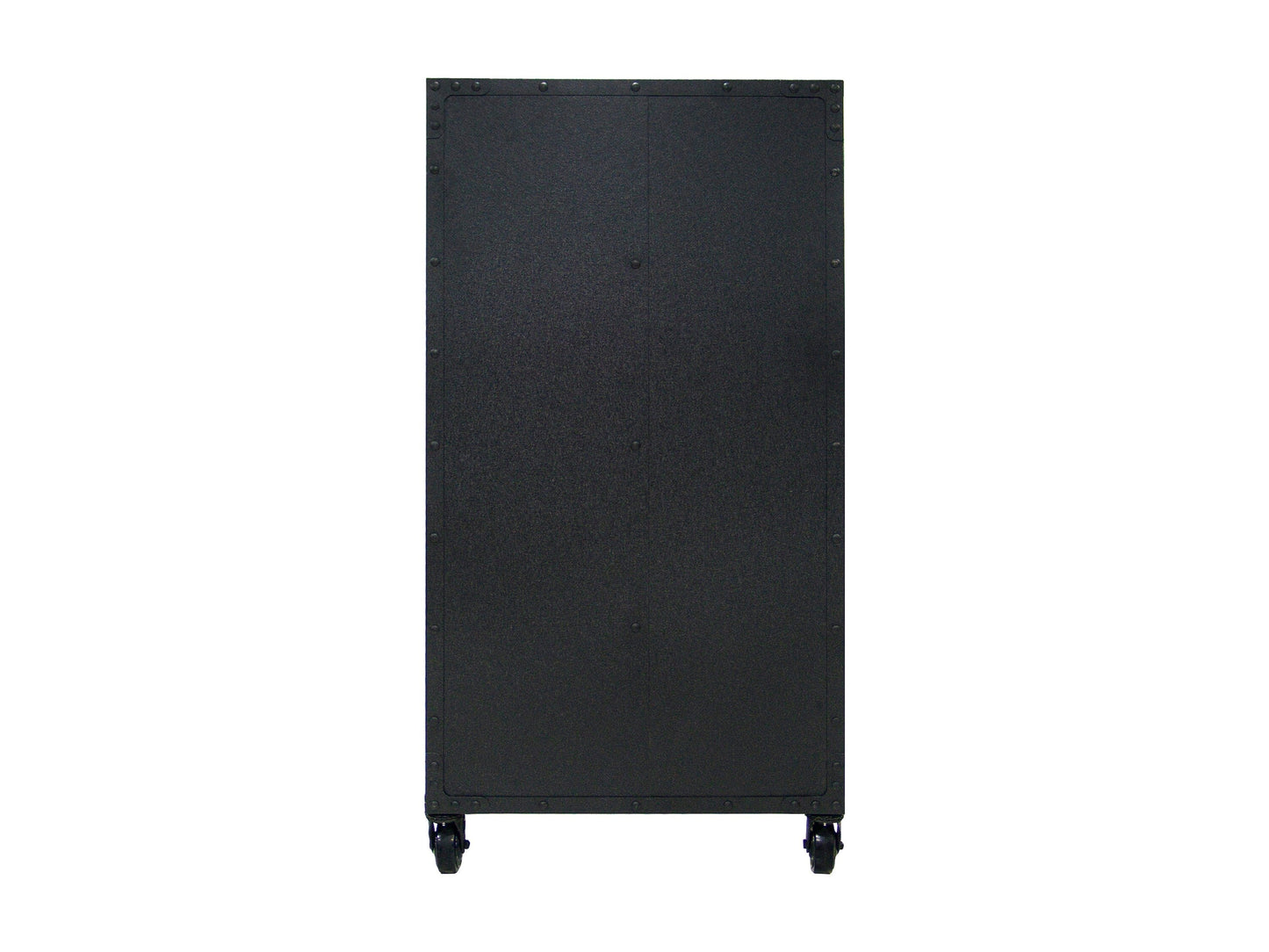 DuraMax Building Products Industrial Style Gray Wood Cabinet- 36-in x 19-in x 72-in- 2 x Doors, 3 x Shelves- Acacia Wood, Powder Coated Steel Frame- Rust Resistant