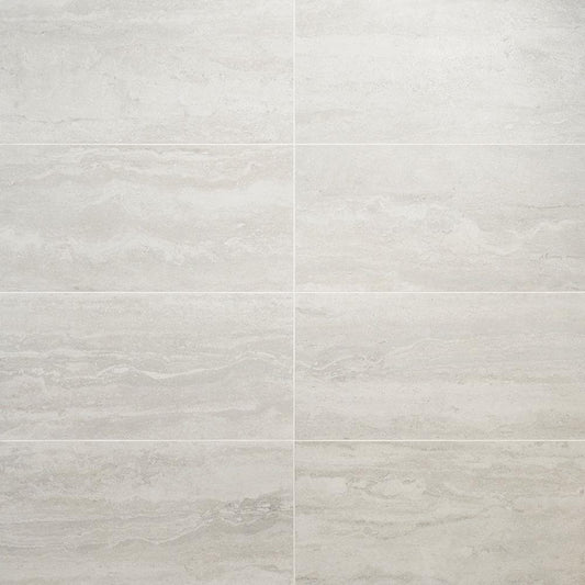 Artmore Tile Primary Travertine Cotton 12-in x 24-in Matte Porcelain Floor and Wall Tile product image