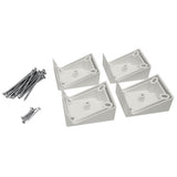 Deckorators 4.5-in x 2-in Contemporary grab and go Gray Composite Angle Adapter (2-Pack)