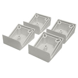Deckorators 4.5-in x 2-in Contemporary grab and go Gray Composite Angle Adapter (2-Pack)