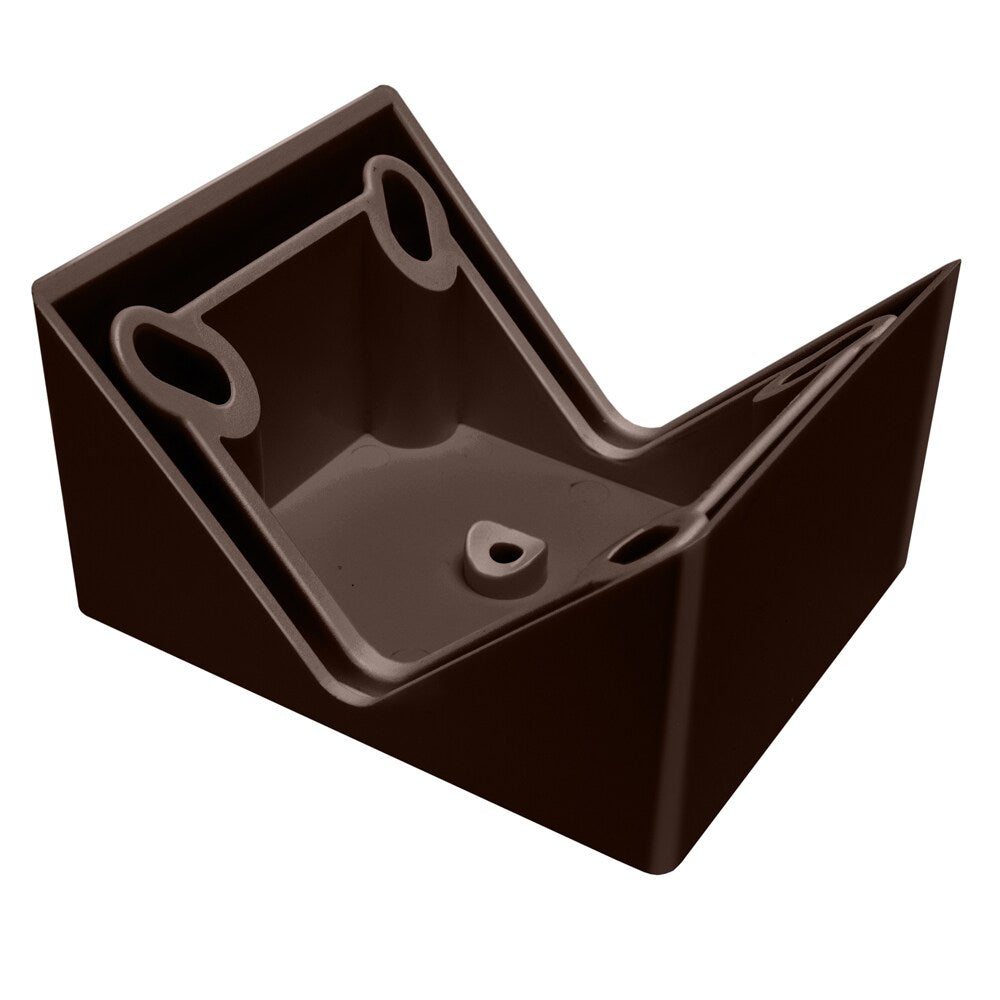 Deckorators 5.5-in x 2.5-in Contemporary grab and go Brown Composite Angle Adapter (2-Pack)