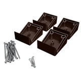 Deckorators 4.5-in x 2-in Contemporary grab and go Brown Composite Angle Adapter (2-Pack)