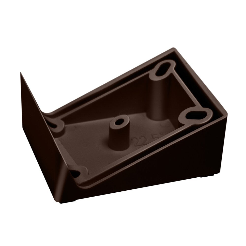 Deckorators 4.5-in x 2-in Contemporary grab and go Brown Composite Angle Adapter (2-Pack)