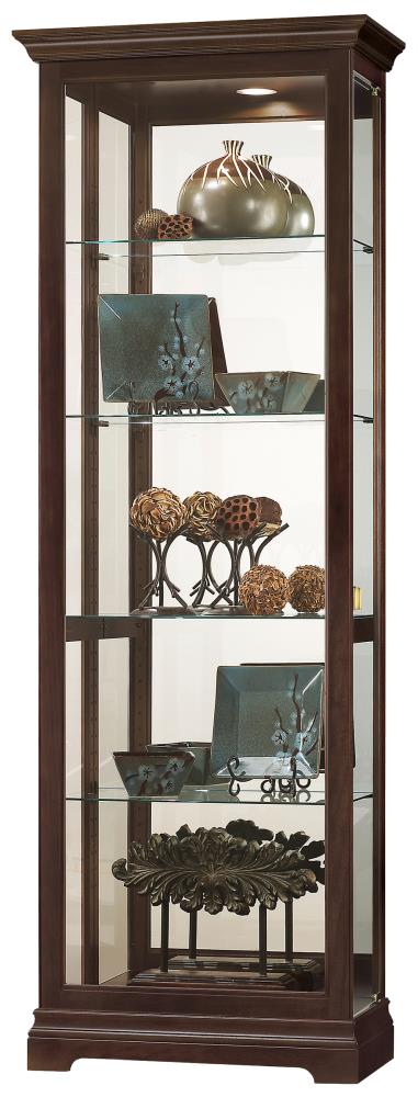 Howard Miller Curio cabinet Traditional Espresso Wood Curio Cabinet