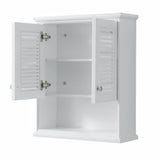 Wyndham Collection Tamara 25-in W x 30-in H x 9-in D White Bathroom Wall Cabinet