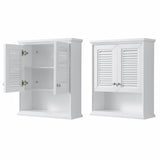 Wyndham Collection Tamara 25-in W x 30-in H x 9-in D White Bathroom Wall Cabinet