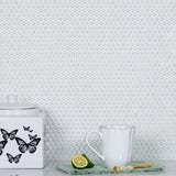 Apollo Tile White 12-in x 13-in Polished Recycled Glass Honeycomb Patterned Wall Tile (11.1-sq. ft/ Carton)