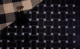 Apollo Tile (Sample) Black 4-in x 4-in Polished Marble Basketweave Patterned Floor and Wall Tile