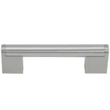 Laurey Tribeca 3-3/4-in (96mm) Center to Center Satin Nickel Rectangular Handle Drawer Pull