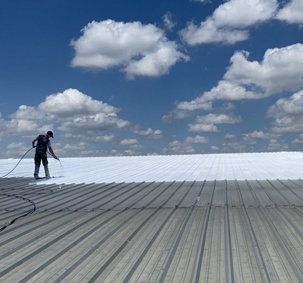 AMES Maximum-Stretch 1-Gallon White Elastomeric Reflective Roof Coating & Sealant – 1-Year Limited Warranty