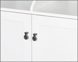 Saint Birch Finley White 2-Shelf Office Cabinet