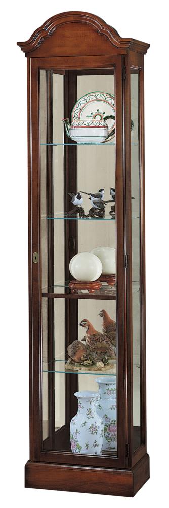 Howard Miller Traditional Windsor Cherry Wood Cherry Curio Cabinet