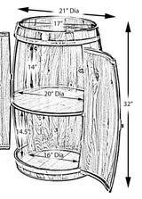 Vintiquewise 14-Bottle Brown/Fir Wood Stackable Wine Cabinet