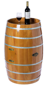 Vintiquewise 14-Bottle Brown/Fir Wood Stackable Wine Cabinet