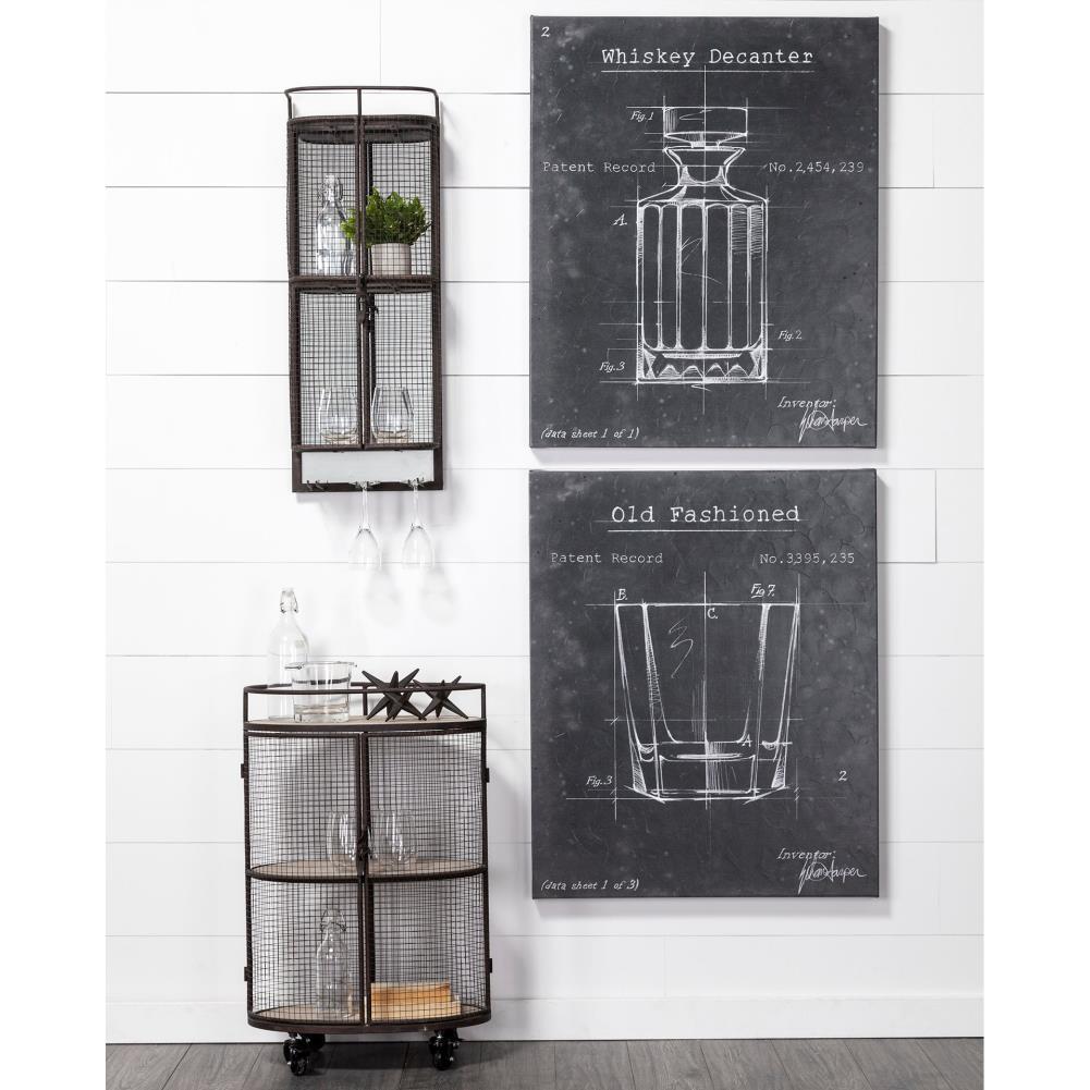 Mercana Black Metal Base with Wood Top Rolling Kitchen Cart (13.3-in x 20.3-in x 31.5-in)