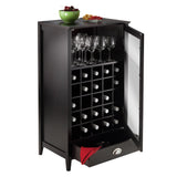 Winsome Wood 25-Bottle Espresso Wood Wine Cabinet